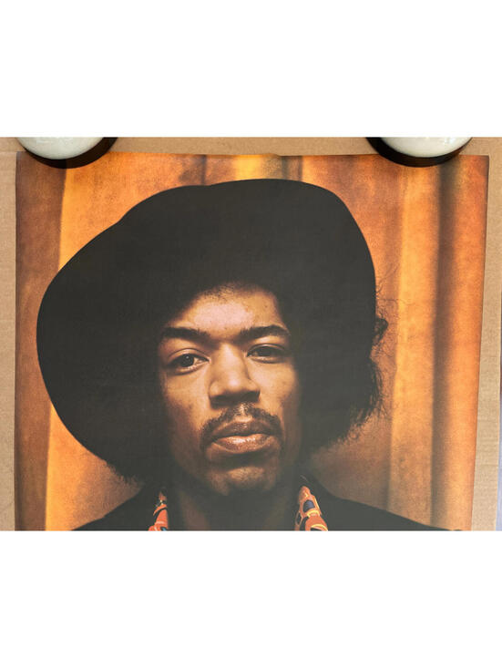 Vintage Original 1970s Pace International Jimi Hendrix Poster Music Head Shot - Picture 2 of 9